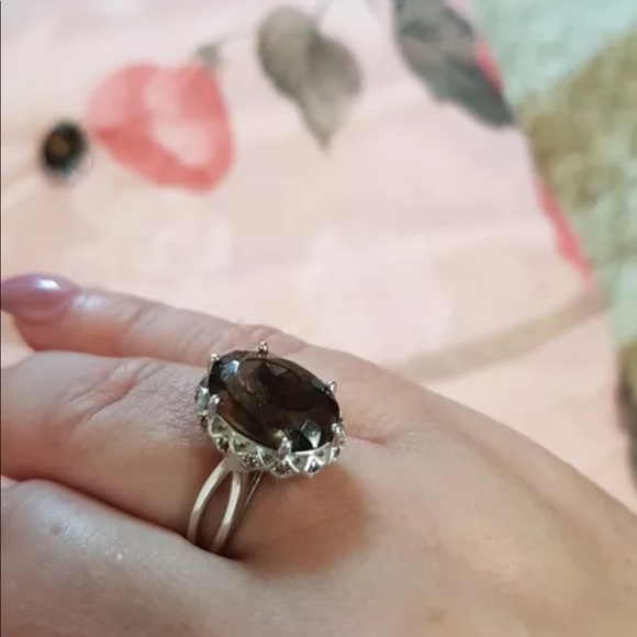 4.7ct Natural Smoky Quartz Ring - Picture 3 of 7